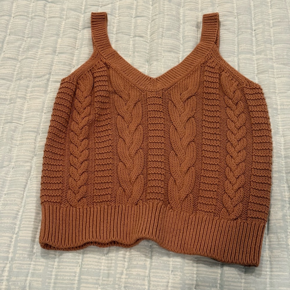 Banana Republic chunky knit sweater tank size medium